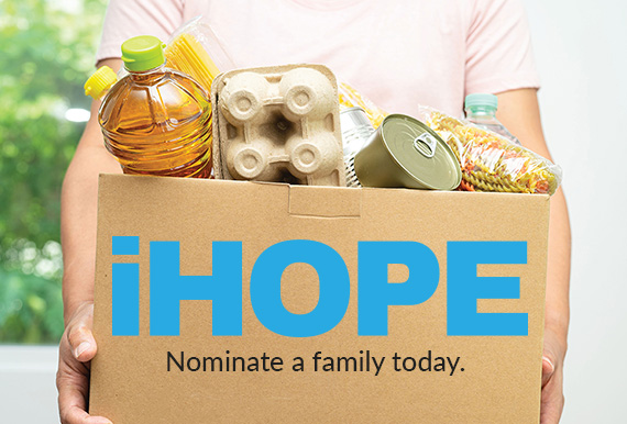 iHope, box, with, donated, canned, goods